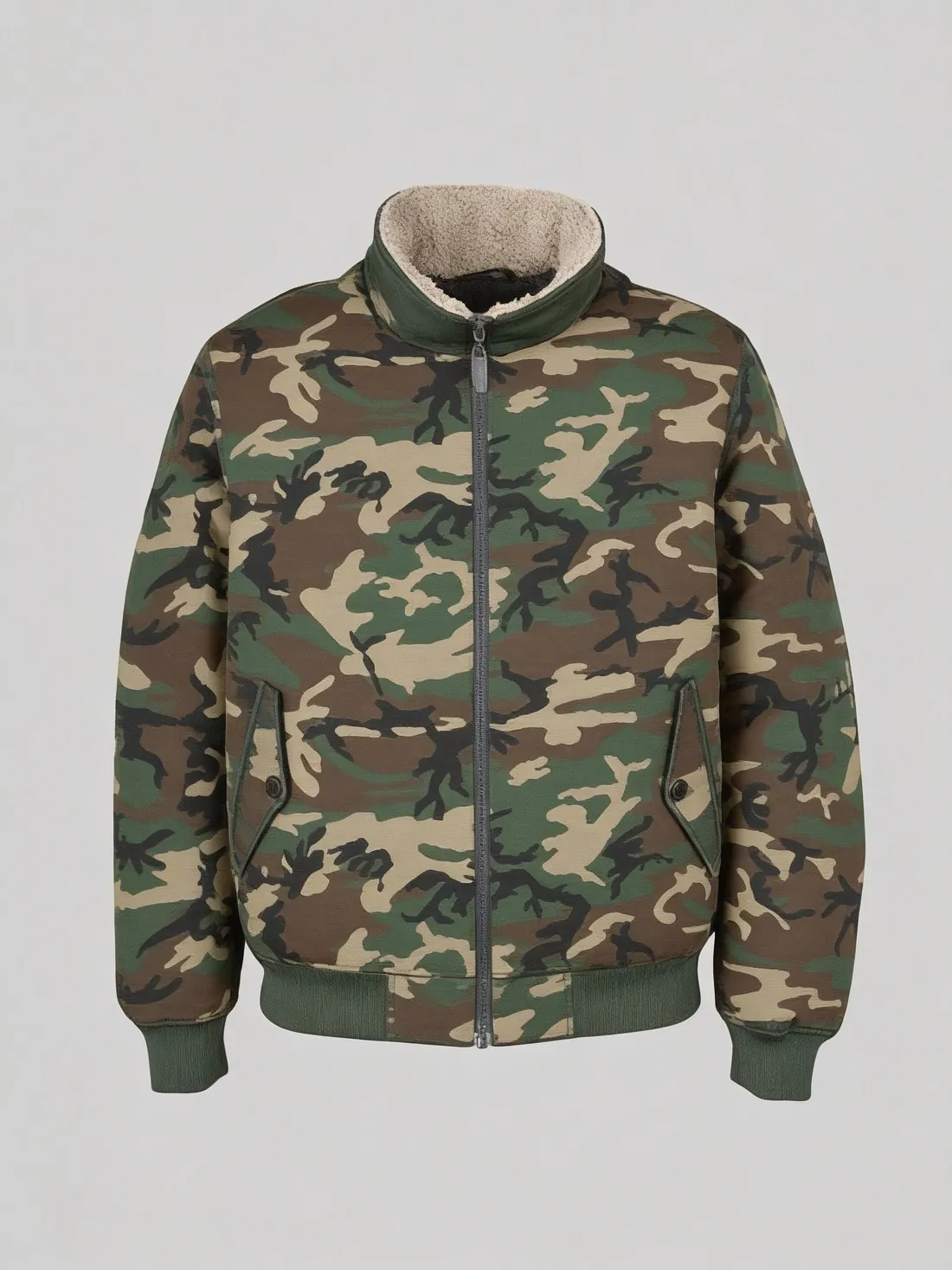 The same jacket with the camouflage at a smaller scale